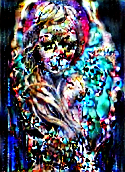 Image similar to blonde girl in a cosmic dress, full-body tattoos, ornate, rococo, grotesque, zbrush art, majestic, organics, silver filigree, colorful, dark fantasy, celtic knot, anatomical, HR, giger style, moebius, frank frazetta, ornate, art nouveau, symmetrical, turquoise jewelry, red smoke, roses, unbiased render, rotten, Emil melmoth, eerie, macabre, haunting + insanely detailed and intricate, floral, faded pink, hypermaximalist, elegant, vintage, hyper realistic, super detailed, pastel colors, 8K, octane render, 8k,