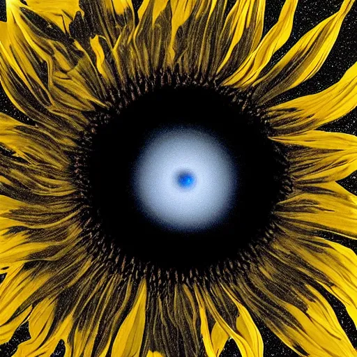 Image similar to 'Black Hole Blackhole Sunflower' Hubble Telescope image