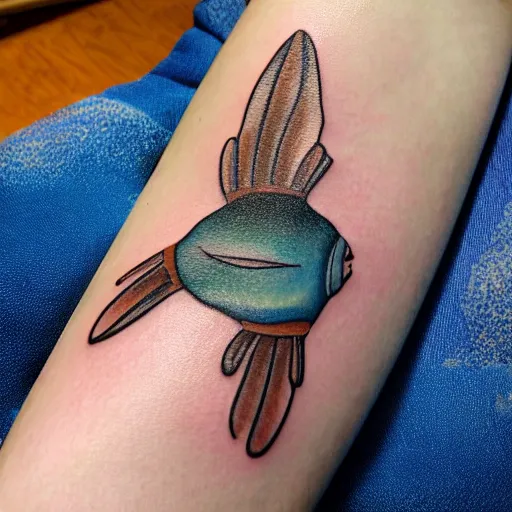 Image similar to a flounder tattoo