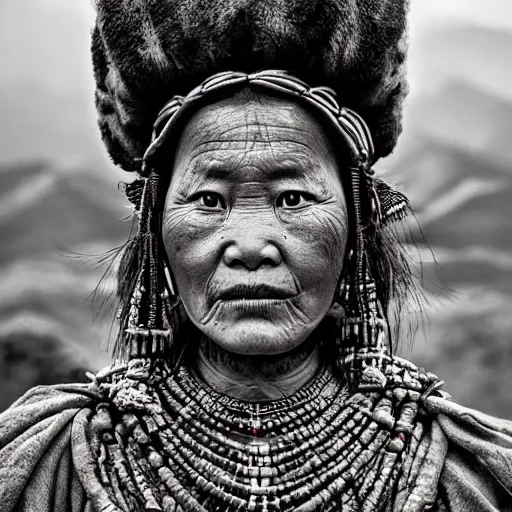 Image similar to asian tribal female by Jimmy Nelson