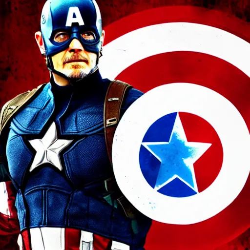 Image similar to Norman Reedus as Captain America