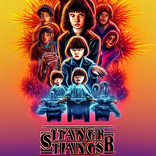 Prompt: A beautiful digital art of a creature that is neither man, nor beast. Stranger Things by Pieter Nason hideous, Trending on artstation