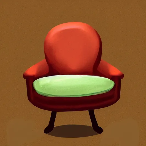 Prompt: digital painting of an armchair in the shape of an avocado cinematic lightning 4k award winning artstation