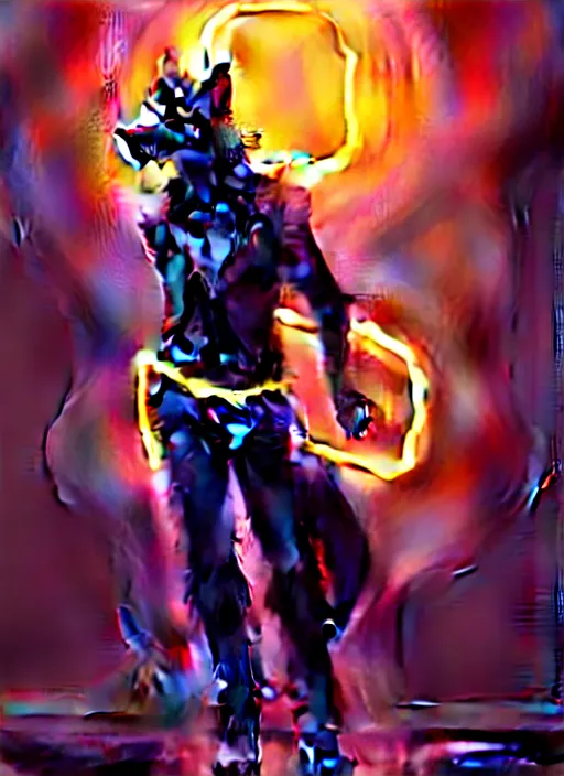 Image similar to wide angle beautiful full body portrait of a cute male anthropomorphic anthro border collie fursona wearing cowboy outfit in a neon metropolis, character design by charlie bowater, henry asencio, and ross tran, furry art, furaffinity, beautiful, glamor pose, detailed, aesthetic, trending on artstation