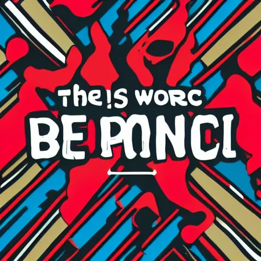 Image similar to the words Dont panic spelled correctly in large Block Letters, Grotesk font, Graphic Design, Behance, Dribbble