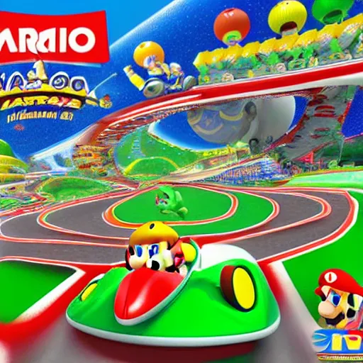 Image similar to mario kart landscape