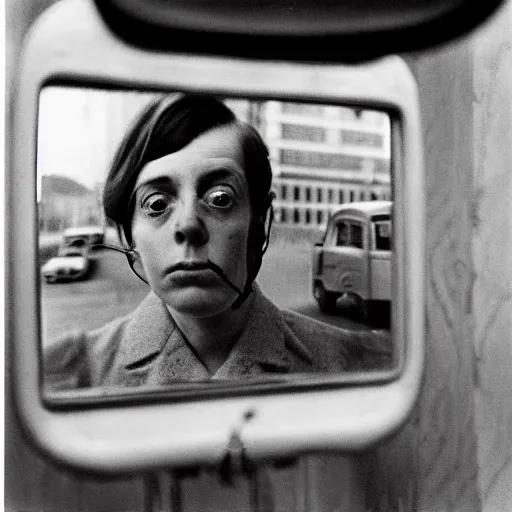 Image similar to the self portrait, by vivian maier,