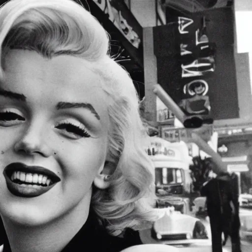 Image similar to Marilyn Monroe selfie in Los Angeles