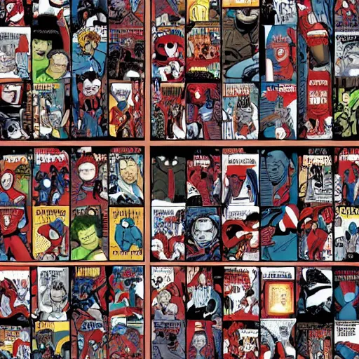 Image similar to marvel mcu where's waldo style book