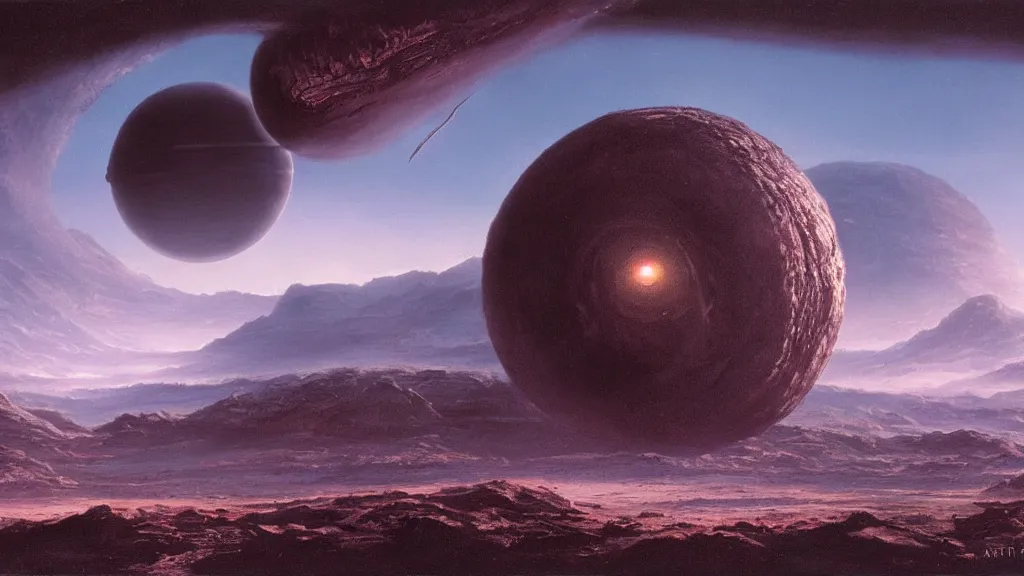 Image similar to alien planet by arthur haas, cinematic matte painting