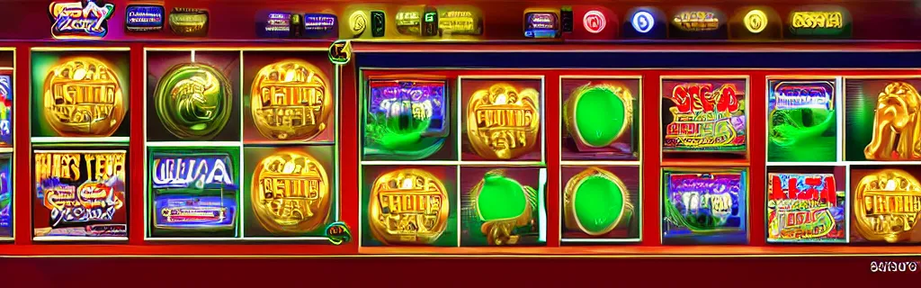 Image similar to ultra realistic slots casino game