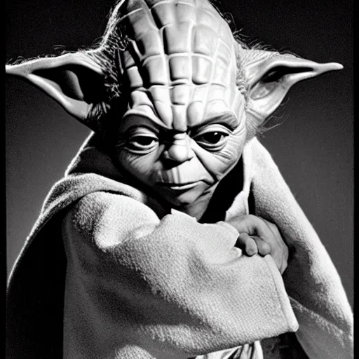 Image similar to Actor headshot for Yoda, vintage 1980s photograph