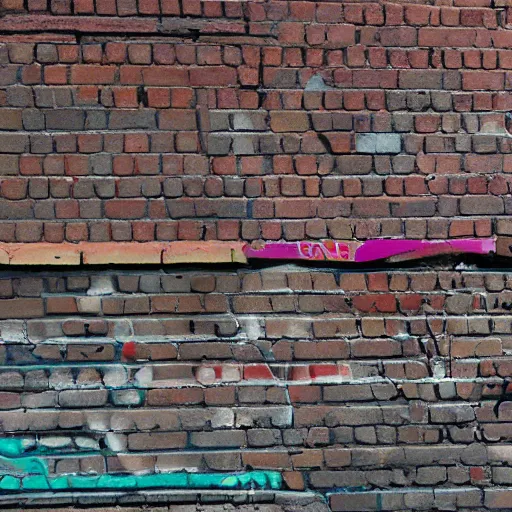 Image similar to bonk written in graffiti style on a brick wall