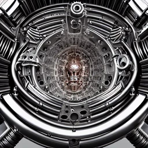 Prompt: realistic detailed image of the inside of a living biomechanical valve body, very intricate masterpiece