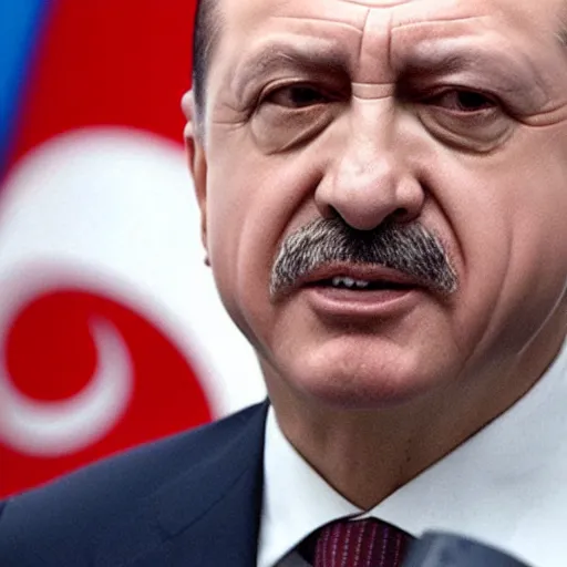 Image similar to an average face of a Turkish president