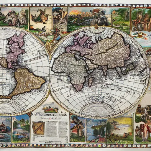 Image similar to map of the world drawn by an american