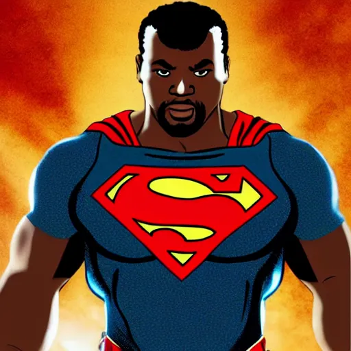 Prompt: black superman