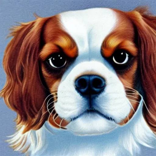 Image similar to cavalier king charles spaniel, realistic