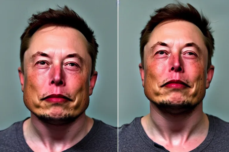 Image similar to mugshot of elon musk