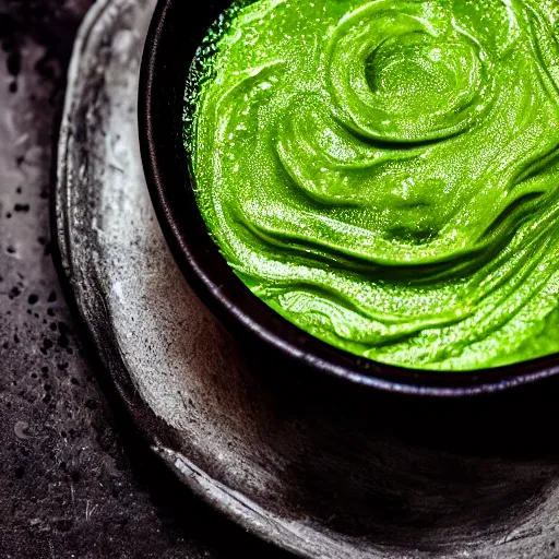 Image similar to close up high resolution photo of slime, very tasty, food photography, instagram, trending