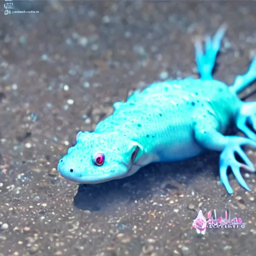 Image similar to a cute blue axolotl, imaginatio, digital art, concept art, ultra realistic, detailed, sharp image, full of details, super cute, little baby