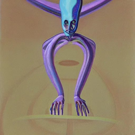 Image similar to alien by wayne thiebaud