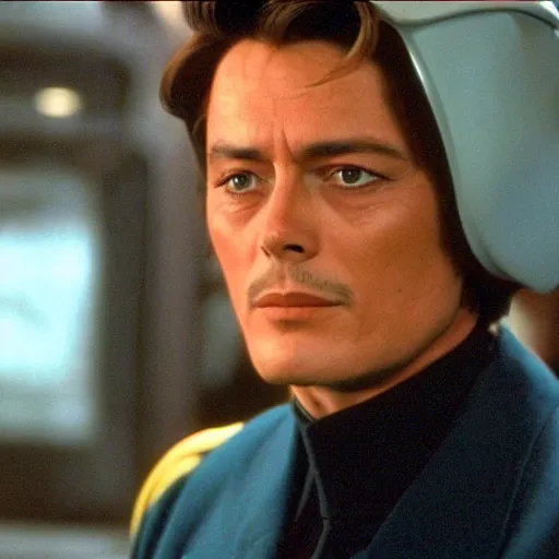 Image similar to alain delon in futurama ( 1 9 9 9 )