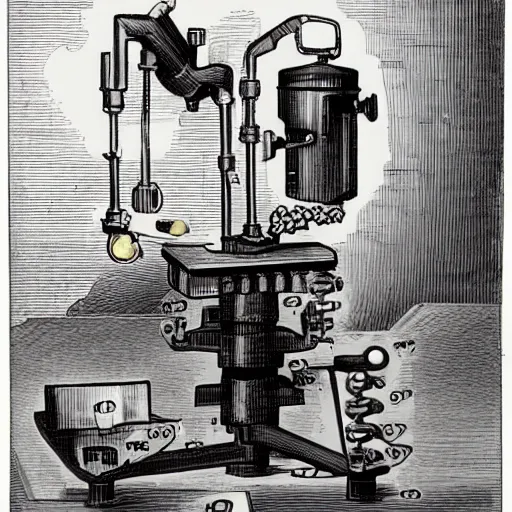 Prompt: the industrial mastication machine, tooth machine