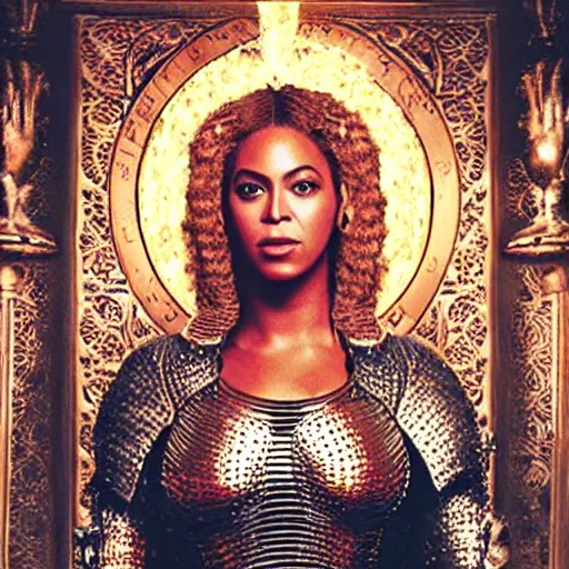 Prompt: Beyoncé selfie as joan of arc-n 4