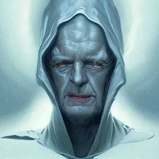 Image similar to portrait of palpatine from star wars, detailed face coherent face highly detailed digital painting artstation concept art smooth sharp focus illustration art by artgerm and greg rutkowski and alphonse mucha