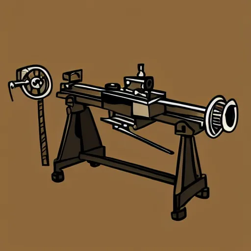 Image similar to lathe, vector art