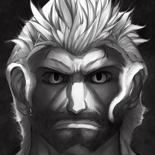 Prompt: portrait of heracles, anime fantasy illustration by tomoyuki yamasaki, kyoto studio, madhouse, ufotable, trending on artstation