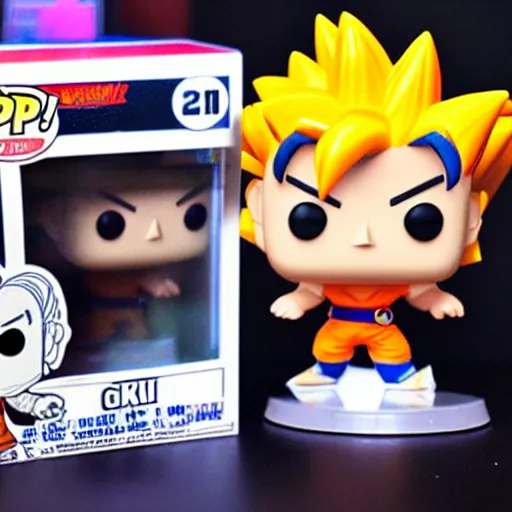 Prompt: Goku Funko pop