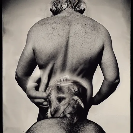 Prompt: trump by joel-peter witkin