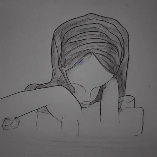 My sad girl drawing. by Paurod on DeviantArt