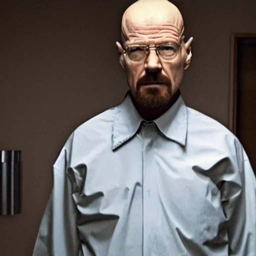 Image similar to Walter white has trapped you in the back rooms