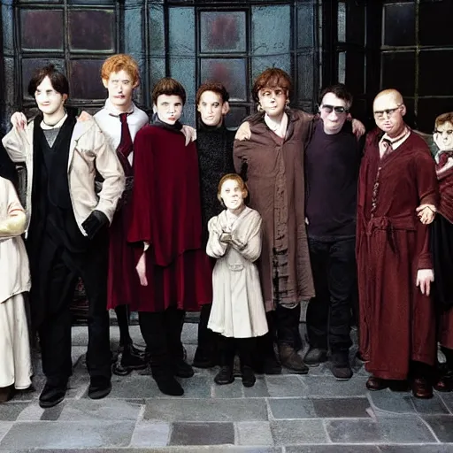 Image similar to harry potter cast played by alternative actors