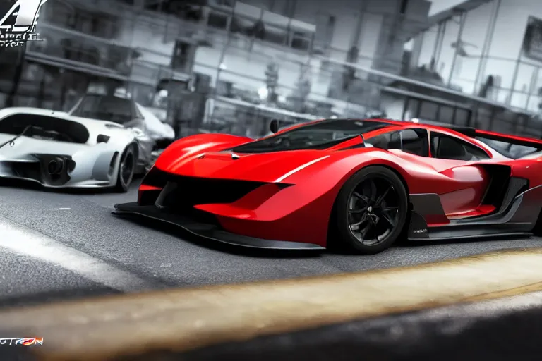 Image similar to photo wallpaper sport car gran turismo 7 forza horizon need for speed fast and furious 5 unreal engine supercar hypercar game concept car octane render, 4 khd 2 0 2 2 3 d cgi rtx style chrome reflexion global illumination ray tracing hdr arstation pixar and disney unreal