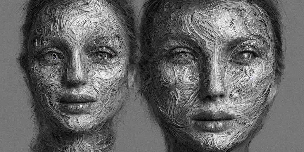 Prompt: Intricate detailed illustration, A portrait of a face constructed from cold cuts, cinematic lighting, by Philip Hood, wide angle, volumetric light scattering, 8k, artstation, concept art,