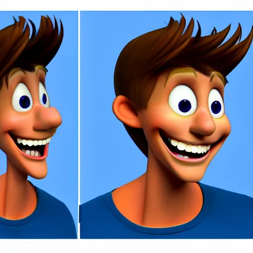 A new cartoon cartoon character of a boy smiling in | Stable Diffusion |  OpenArt