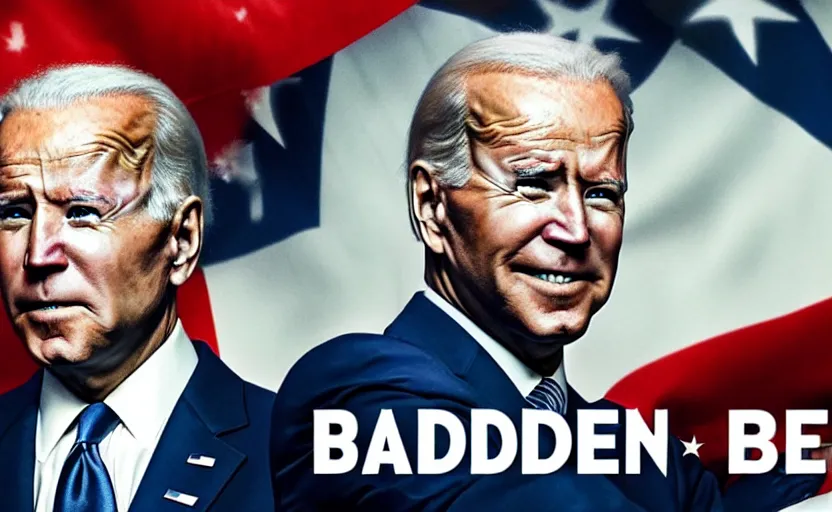 Prompt: Joe Biden movie poster 2022 illegal alien invasion