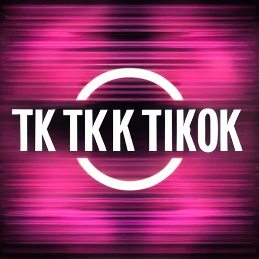 Image similar to new tik-tok logo,logo design,high contrast,cyberpunk