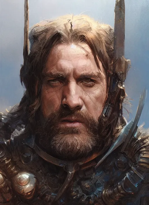 Image similar to Portrait William Wallace, marvel comics, dark, intricate, highly detailed, smooth, artstation, digital illustration by Ruan Jia and Mandy Jurgens and Artgerm and Wayne Barlowe and Greg Rutkowski and Frank Frazetta