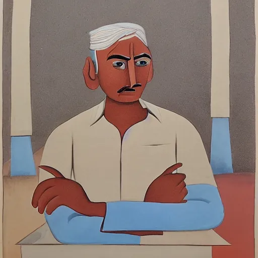 Image similar to A character by Bhupen Khakhar