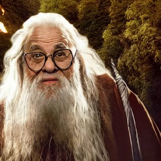 Prompt: film still of danny devito starring as gandalf the white in the 2 0 2 4 lord of the rings movie, full body, hyper realistic, high quality, wide angle, illustration, digital art