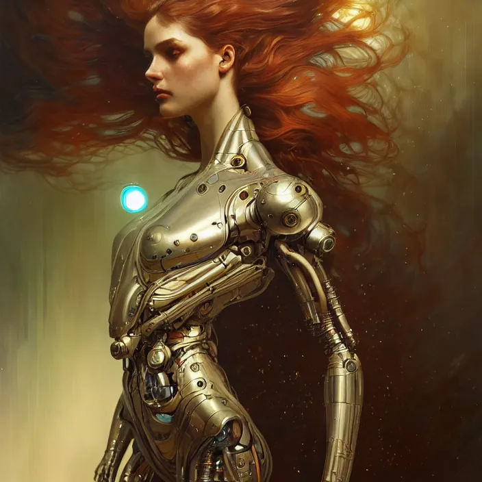 Image similar to liquid cyborg, diffuse lighting, fantasy, intricate, elegant, highly detailed, lifelike, photorealistic, digital painting, artstation, illustration, concept art, smooth, sharp focus, art by john collier and albert aublet and krenz cushart and artem demura and alphonse mucha