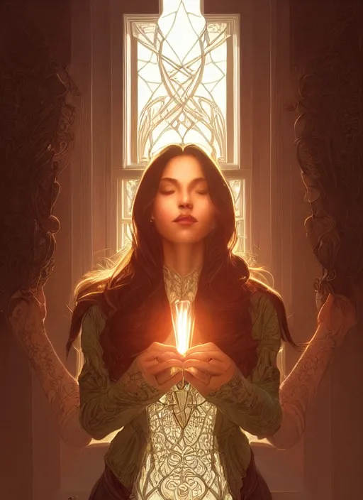 Image similar to perfectly - centered - portrait of a beautiful boss lady, light comes from the window, intricate, highly detailed, digital painting, artstation, concept art, smooth, sharp focus, illustration, unreal engine 5, 8 k, art by artgerm and greg rutkowski and alphonse mucha