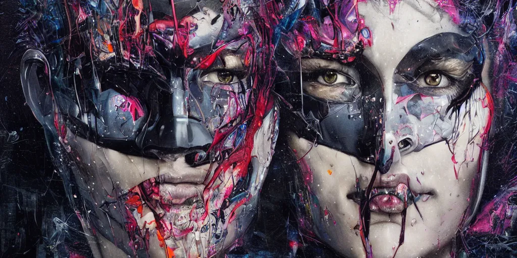 Image similar to dream portrait of Batman, cameras, melting ,8k,by tristan eaton,Stanley Artgermm,Tom Bagshaw,Greg Rutkowski,Carne Griffiths, Ayami Kojima, Beksinski, Giger,trending on DeviantArt,face enhance,hyper detailed,minimalist,cybernetic, android, blade runner,full of colour