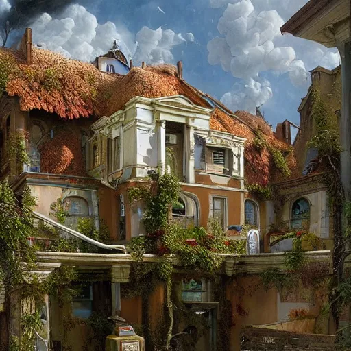 Prompt: paint surrealist 🏥🏘, ferdinand knab, high definition and detailed 4 k