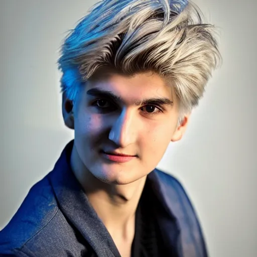 Image similar to really handsome gigachad xqc gigachad gambling : : realistic : : 1 dslr : : 1 - - quality 2